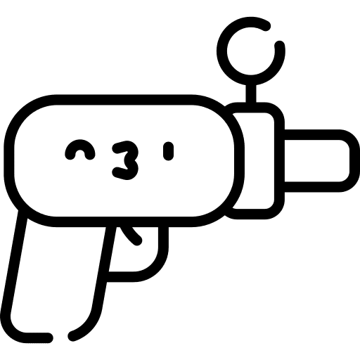 Gun technology video game blaster icon