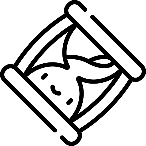 Hourglass clock gaming sand icon