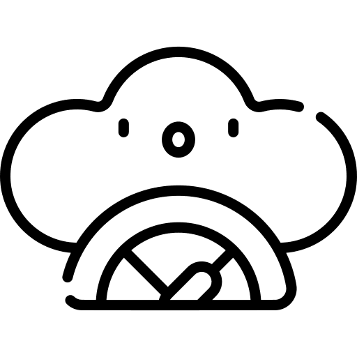 Internet seo and web speed cloud icon