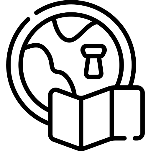 Map map treasure map geography icon