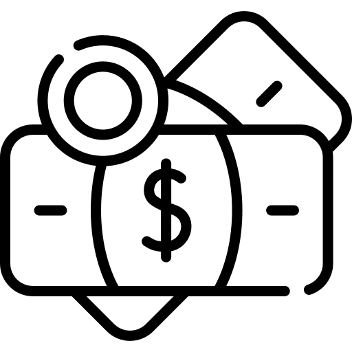 Money banknotes business currency icon