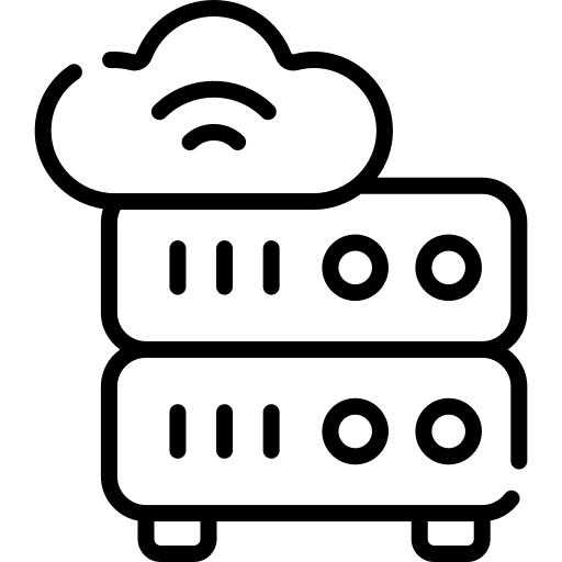 Servers server storage wifi icon