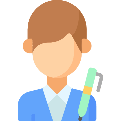 Authorship professions and jobs man pen icon