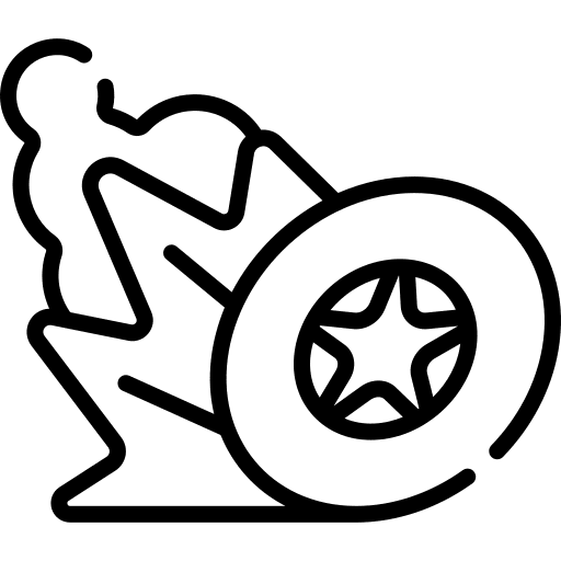 Cars transportation video game star icon