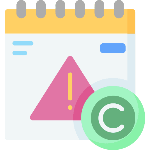 Expiry expiry time and date copyright icon