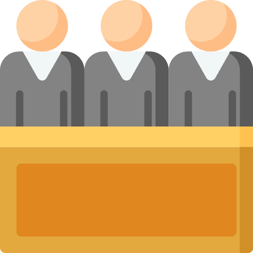 Jury people user justice icon