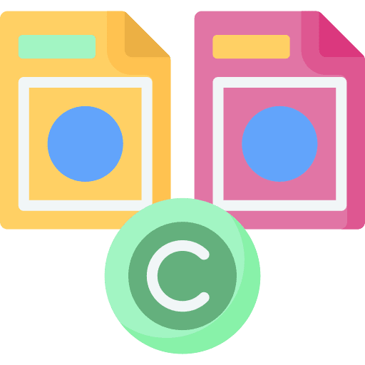 Plagiarism plagiarism document copyright icon