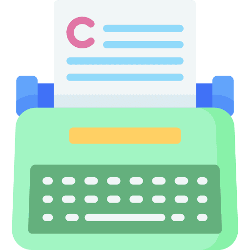 Typewriter typewriter finance writer icon