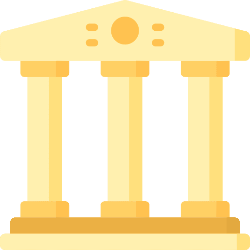 Courthouse law gavel judge icon