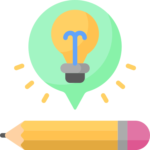 Creativity creativity speech bubble pencil icon