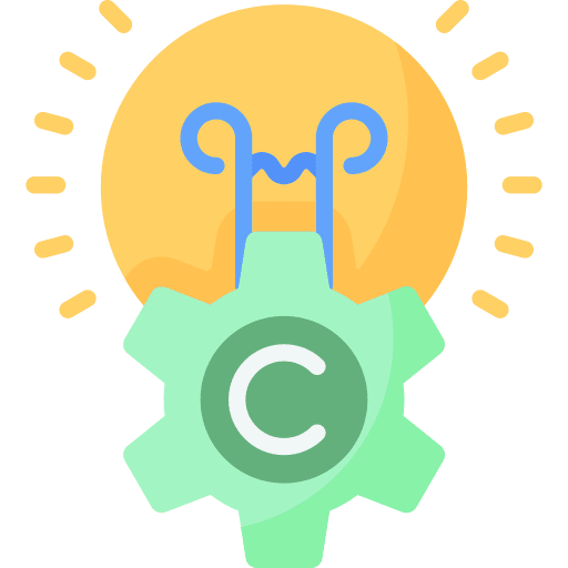 Creativity electronics creativity gear icon