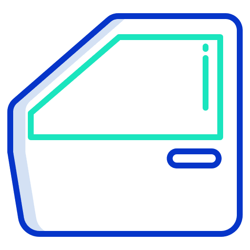 Car door part window car door icon