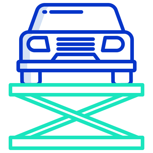 Car lift electronics service car lift icon