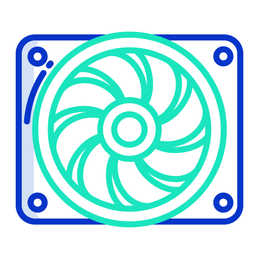Cooler transportation cooler air conditioner icon