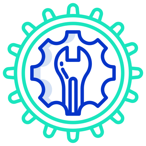 Maintenance cogwheel gear maintenance icon