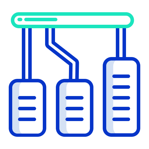 Pedal gas pedal transportation break icon
