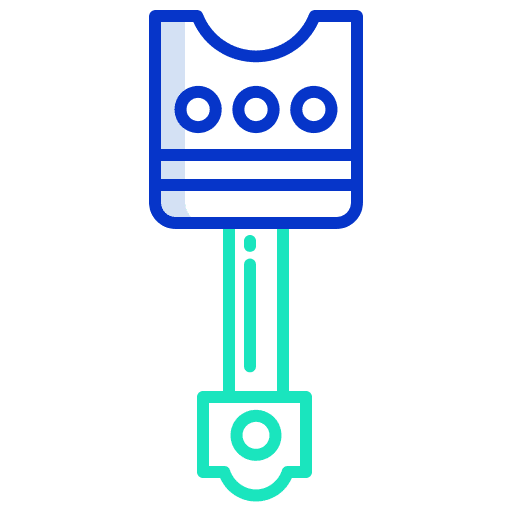Piston machine automotive car icon