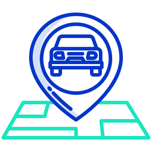 Placeholder car parking map location location icon