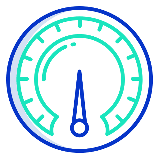 Speedometer bandwidth dashboard dial icon