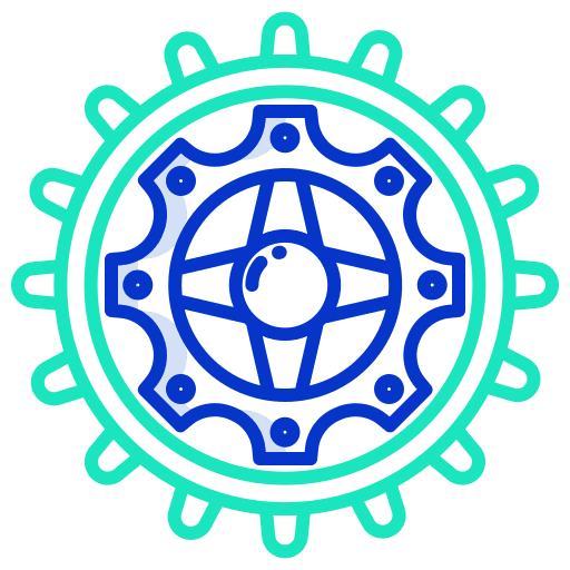 Gear metal gear transportation gear icon