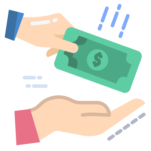 Loan loan business and finance giving icon