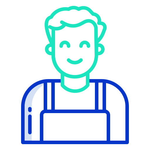 Technician man professions and jobs technical support icon
