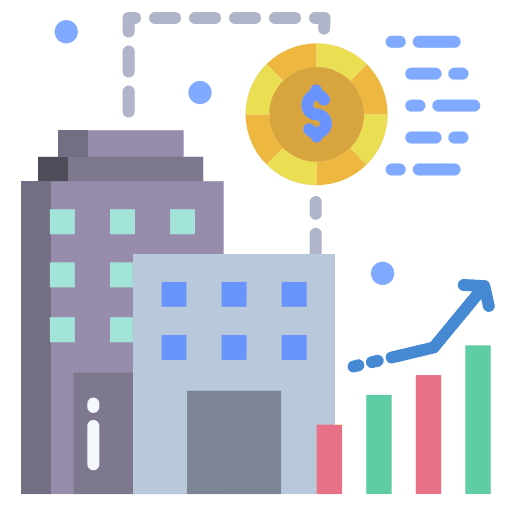 Capital capital invest graph icon