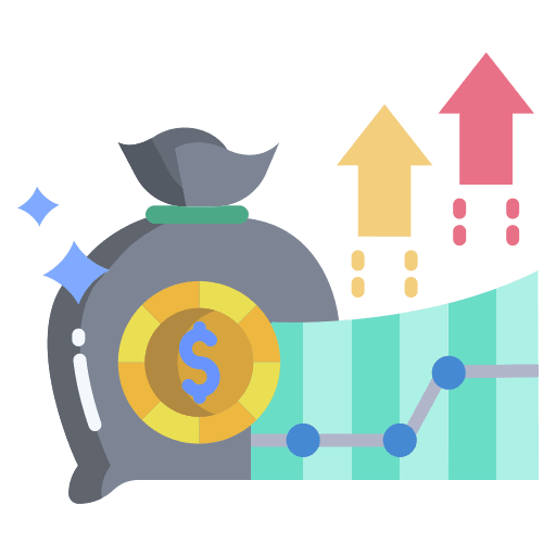 Profit business and finance sprout funding icon