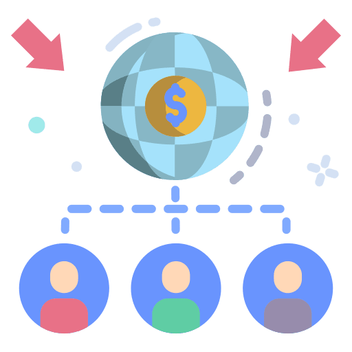 Collaboration network partnership employee icon