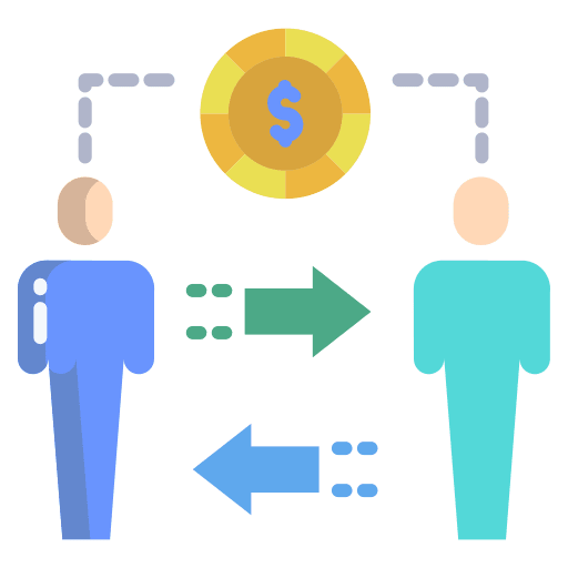 Exchange dollar investor transfer icon