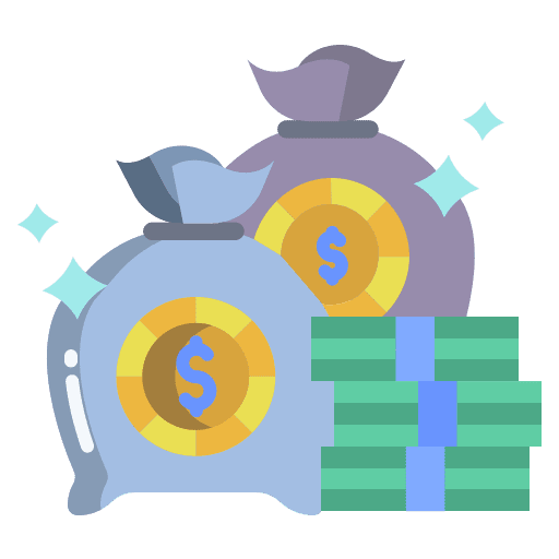 Money bag currency money bank icon