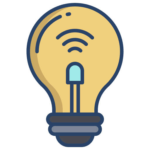 Bulb light bulb wifi idea icon
