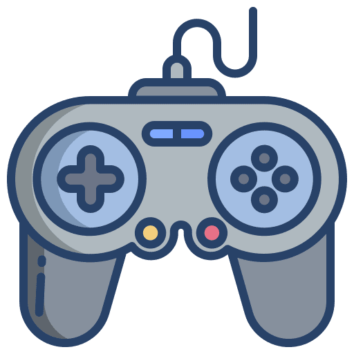 Gamepad video games joystick vr gaming icon