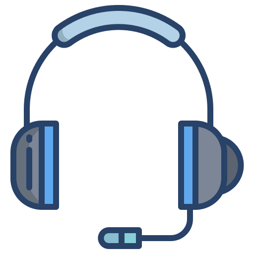 Headset support headphone audio headset icon