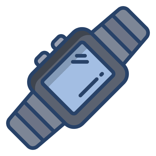 Smart watch digital commerce and shopping time icon