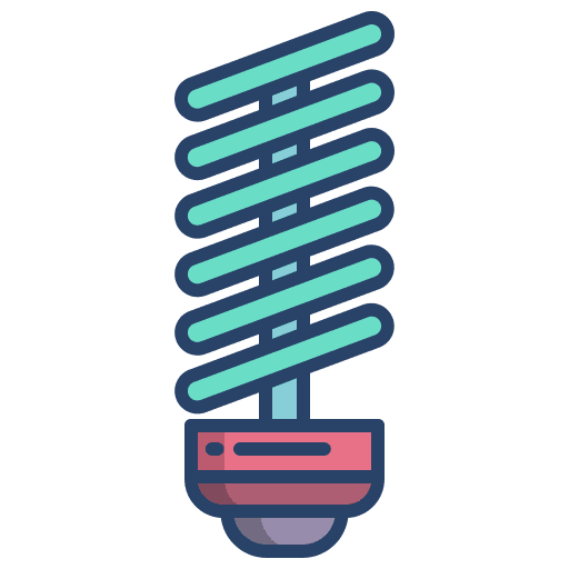 Bulb led light led lamp icon