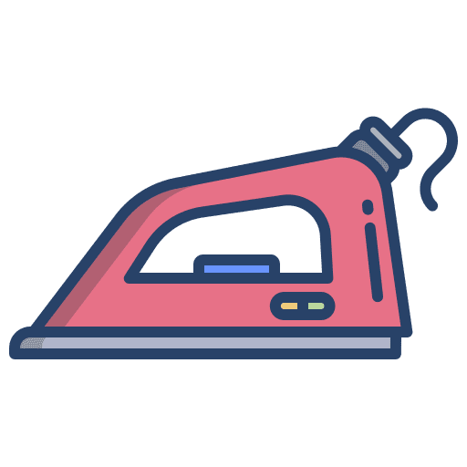 Iron electric iron appliances laundry icon