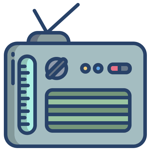 Radio news technology transistor icon
