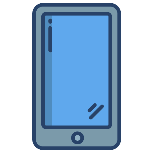 Smartphone touch screen technology smartphone icon