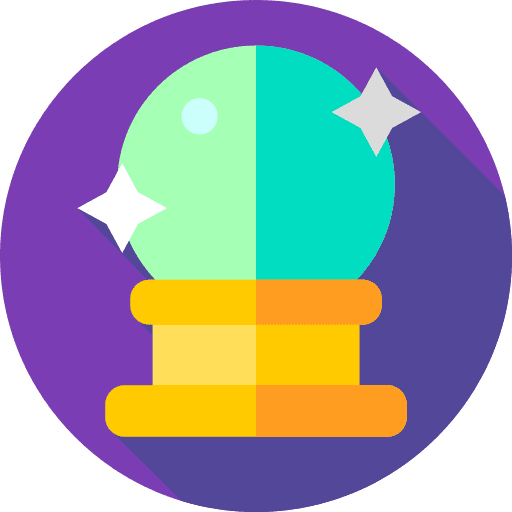 Crystal ball magician miscellaneous entertainment icon