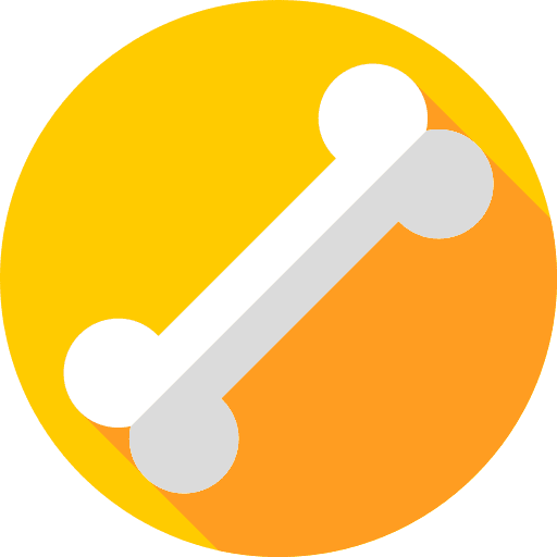 Bone bone snack dog treat icon