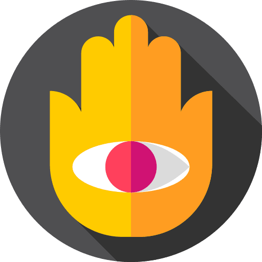 Fortune teller fortune teller reading palm icon