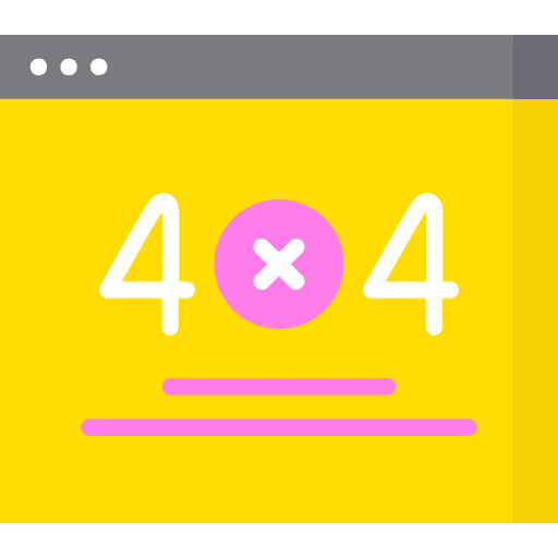 404 error 404 seo and web website icon