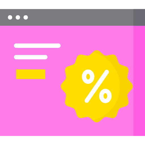 Discount layouts discount illustrator icon