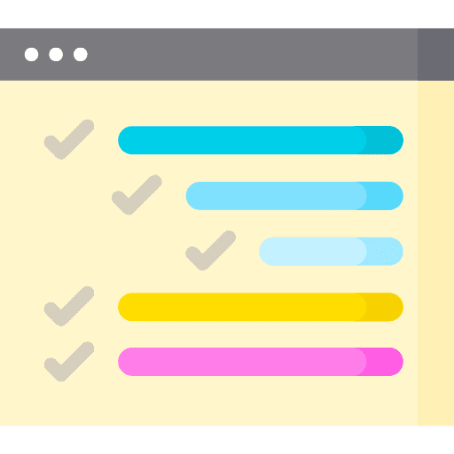 Table content table content design web design icon