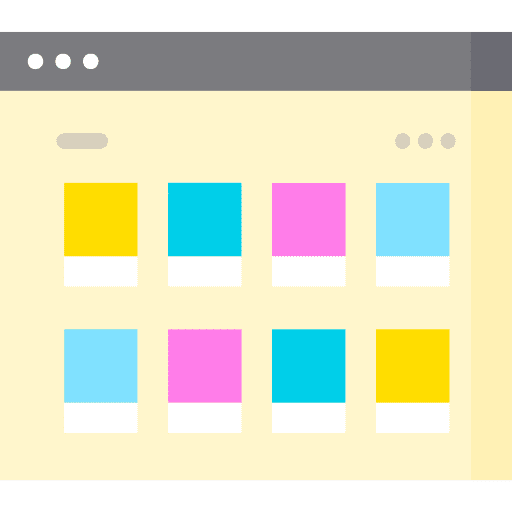 Web design symbols layouts icon