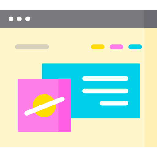 Web layouts symbols web design icon