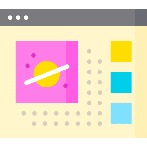 Web design layouts symbols icon