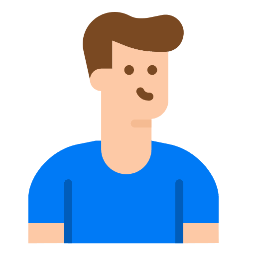 Man young user profile icon