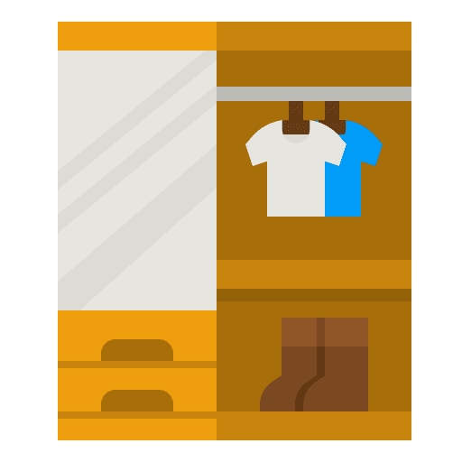 Wardrobe wardrobe cupboard furniture and household icon